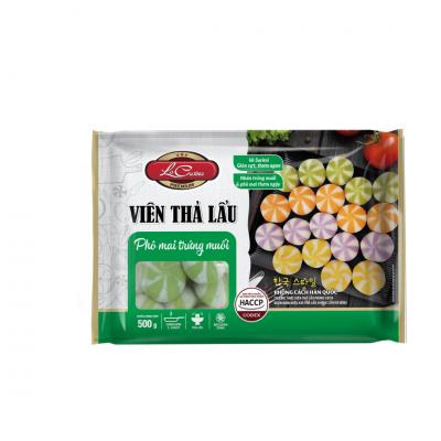 viên thả lẩu trứng muối phô mai Lacusina